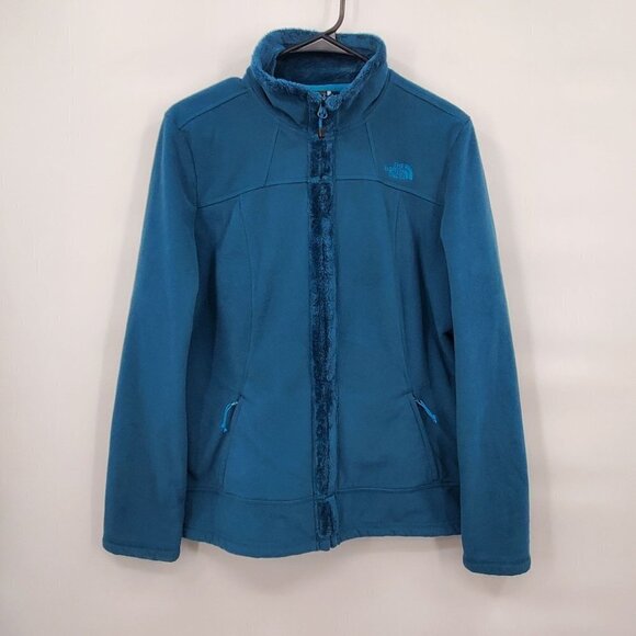 The North Face Morningside Womens Size Large Jacket Full Zip Teal Fleece Winter - Picture 1 of 15